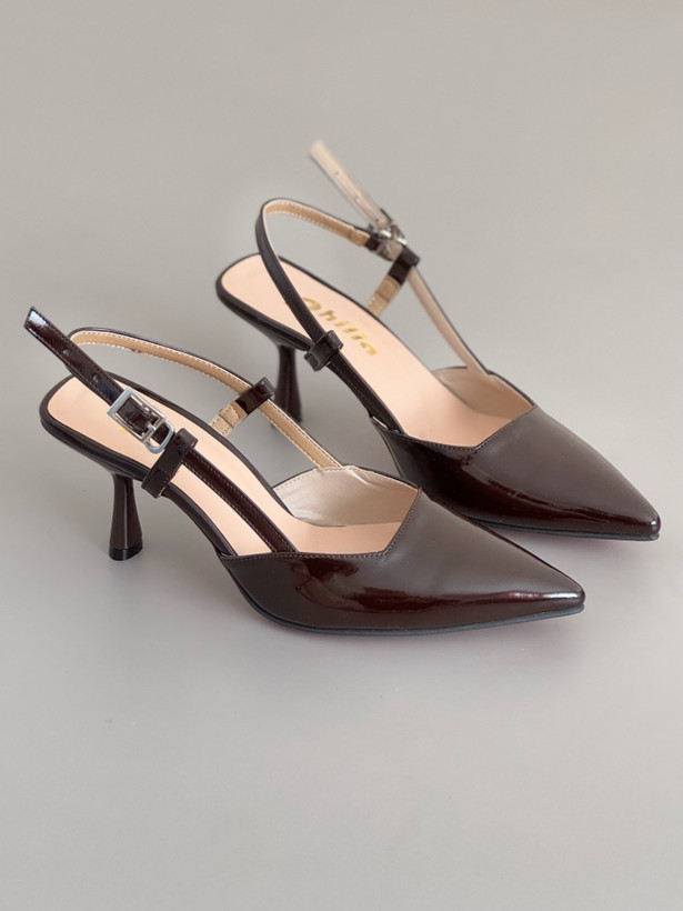 کفش دو پل قهوه ای