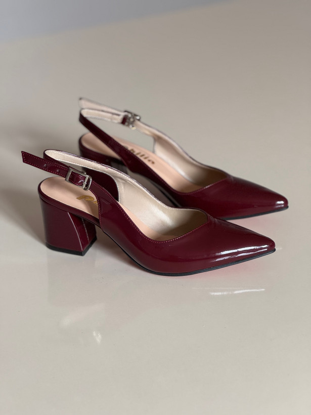 کفش مجلسی آلبالویی