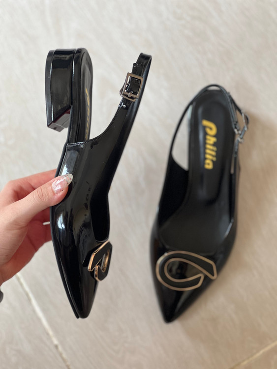 کفش سگکی پاشنه کوتاه مجلسی