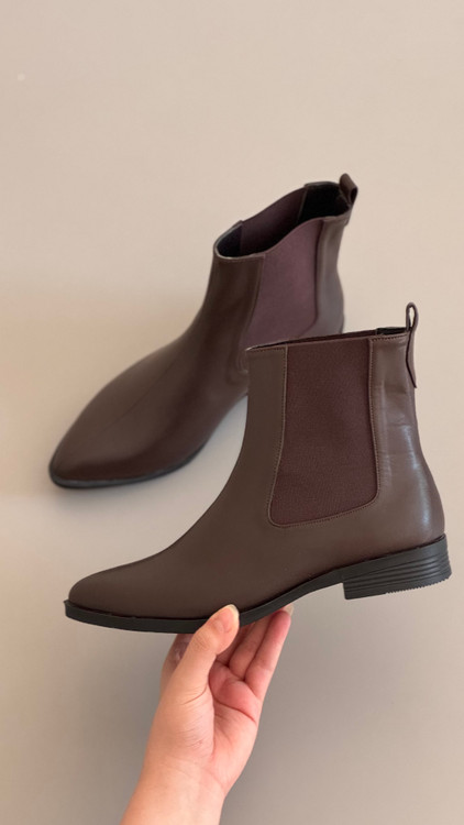 نیم بوت قهوه ای