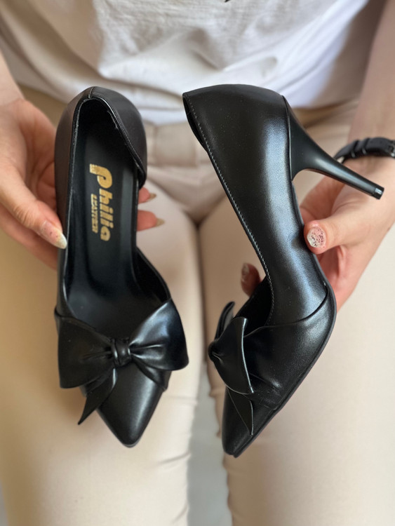 کفش مجلسی پاپیونی مشکی مات