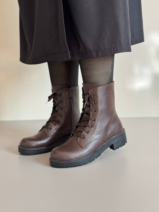 نیم بوت قهوه ای زمستانی